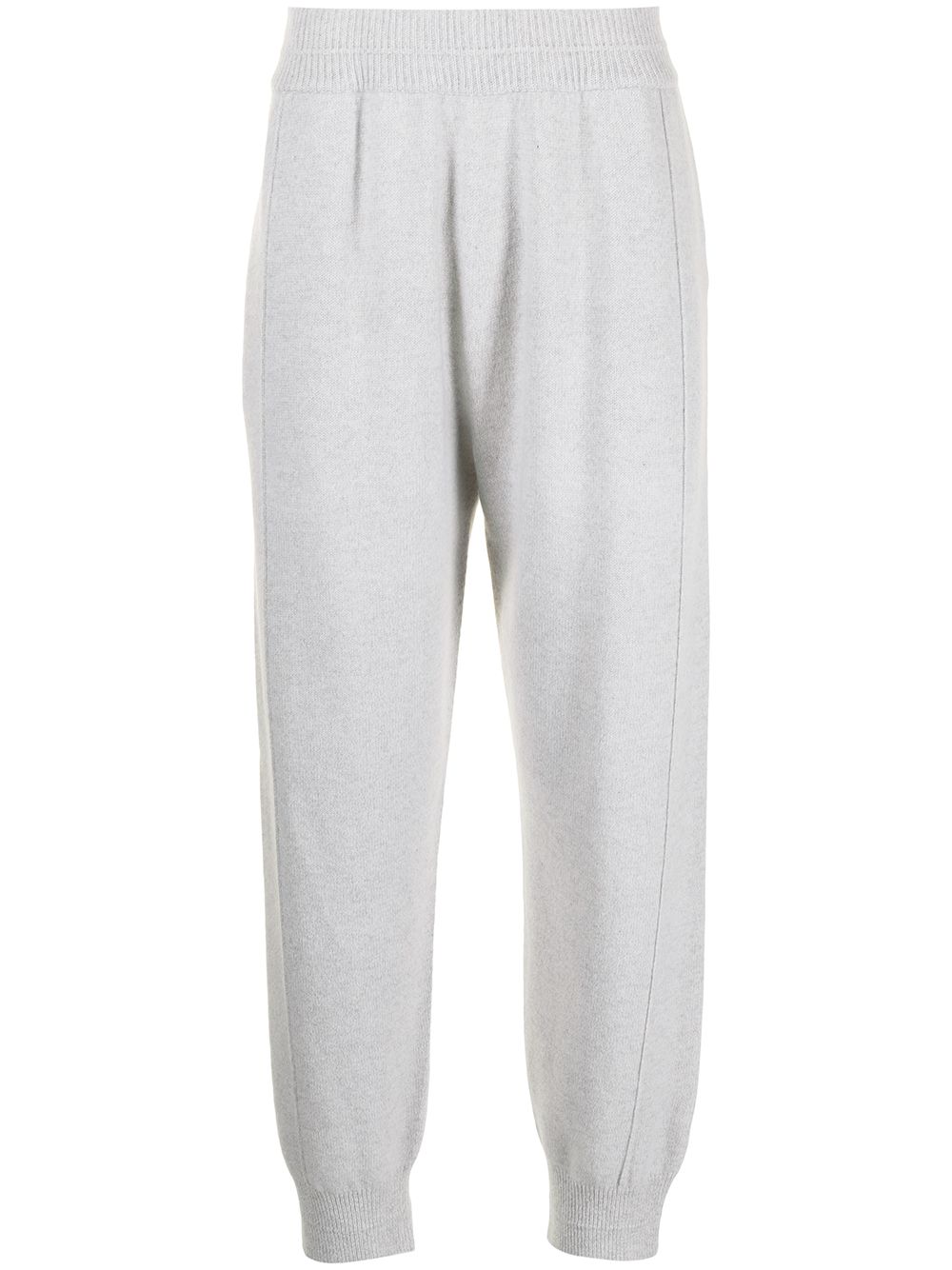 Corduroy-detail track pants - Grey