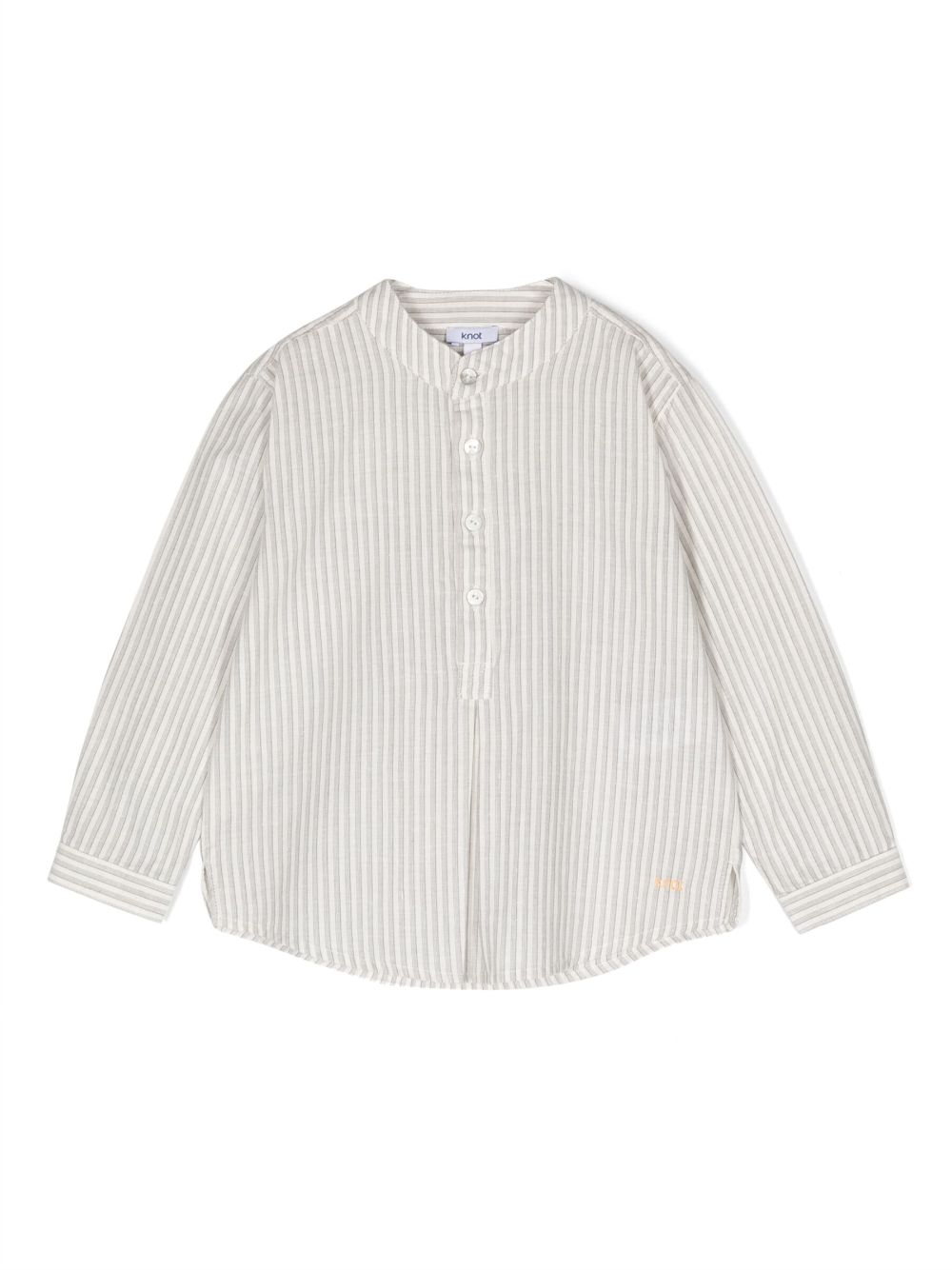 Marlon striped cotton shirt - Neutrals