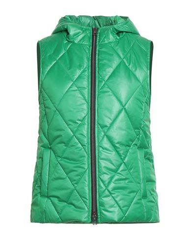 Woman Vest Green Size 10 Polyester