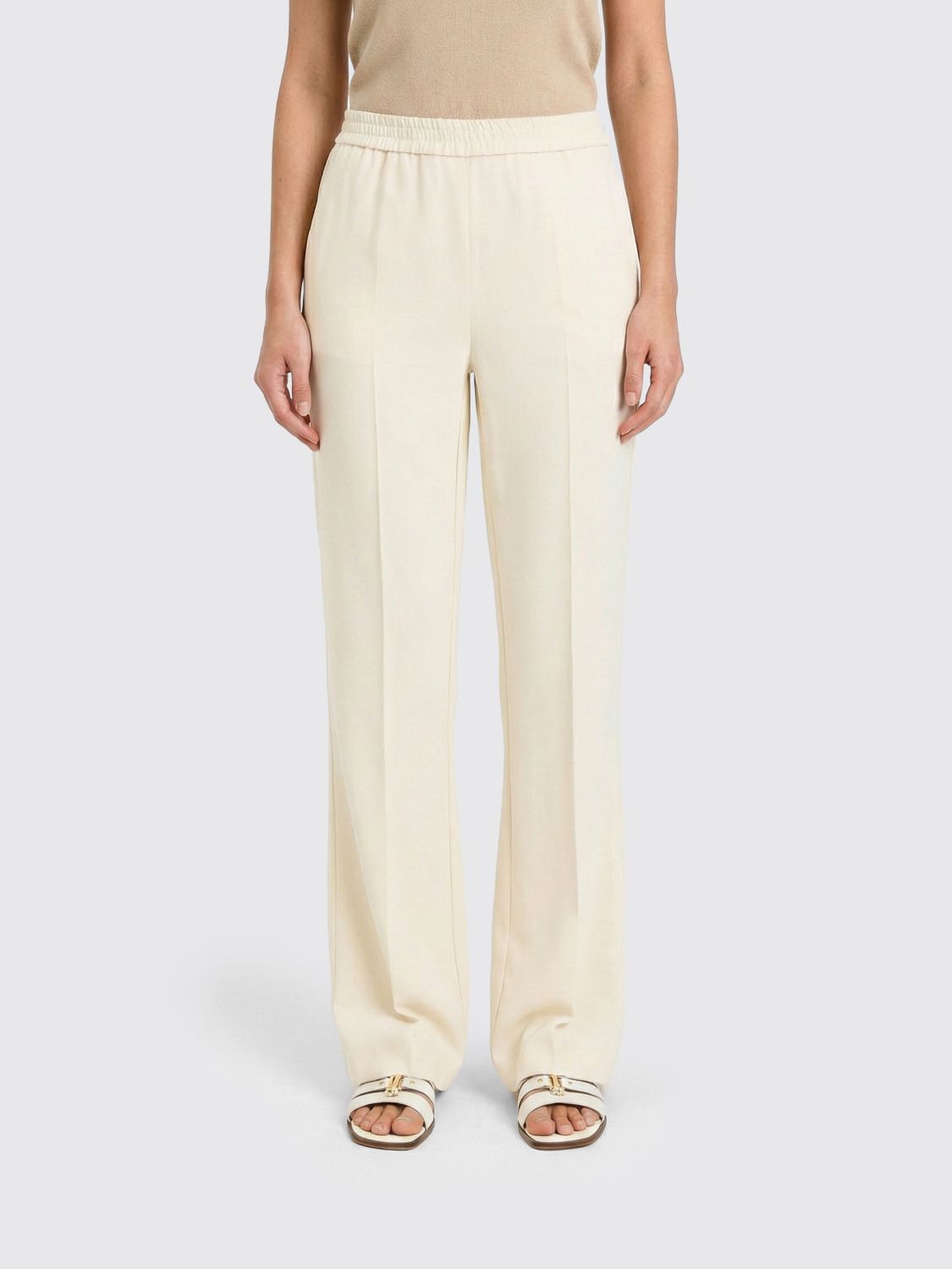 Pants Woman color Yellow Cream