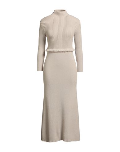Woman Midi dress Light grey Size M Cashmere