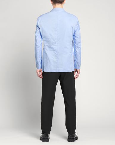 Man Blazer Sky blue Size 36 Cotton