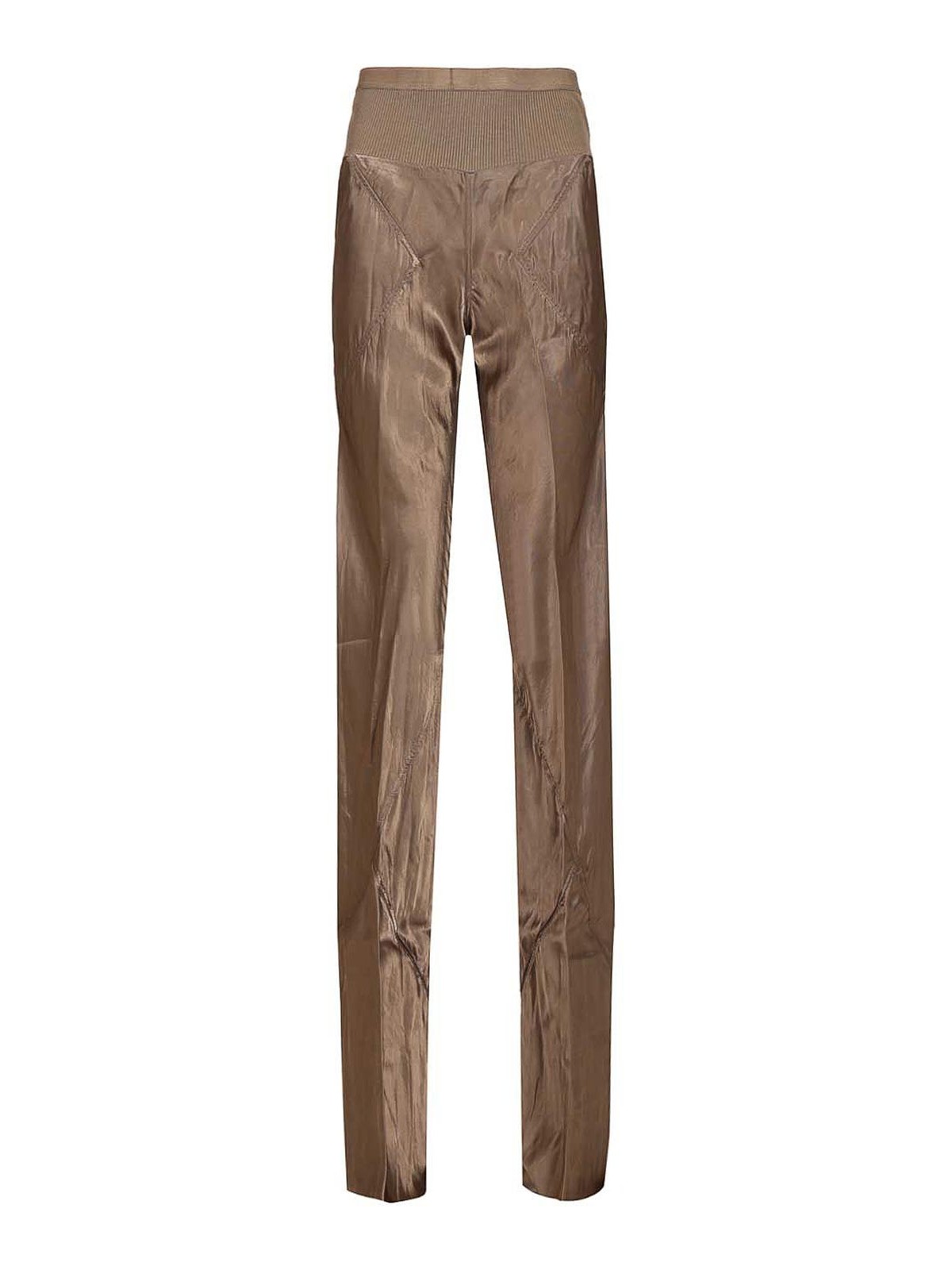 Bias Satin Flared Trousers