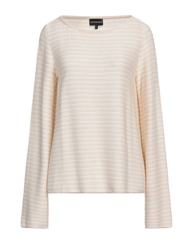 Woman Sweater Beige Size L Viscose, Polyamide, Elastane