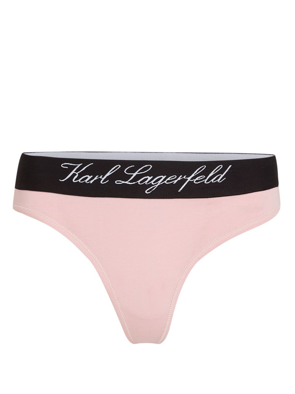 Hotel Karl organic-cotton thong - Pink