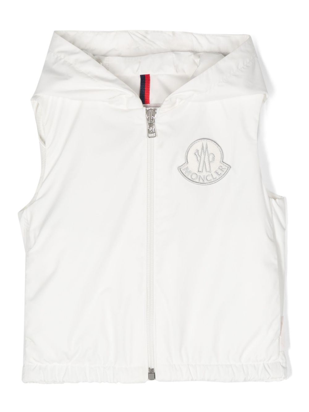 Essien logo-patch gilet - White