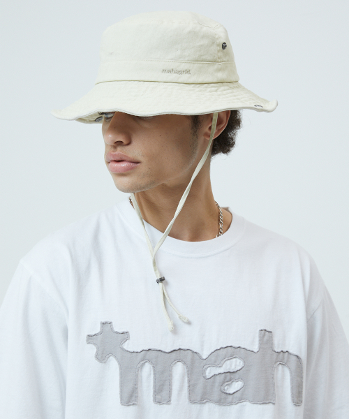 WASHED SAFARI BUCKET HAT YELLOW