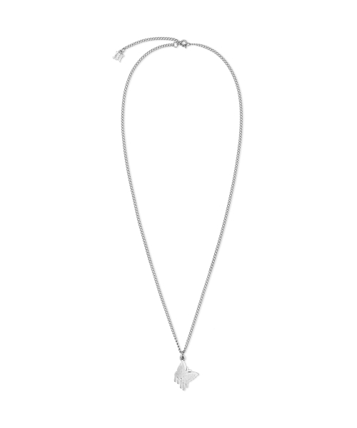 MELTING BUTTERFLY NECKLACE SILVER