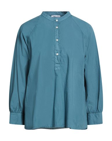 Woman Top Deep teal Size 10 Cotton