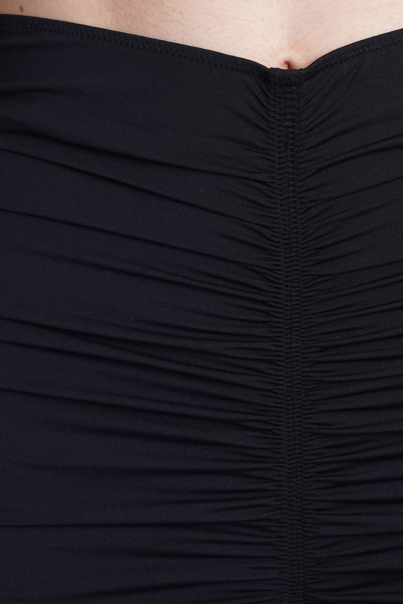 Leggins In Black Synthetic Fibers