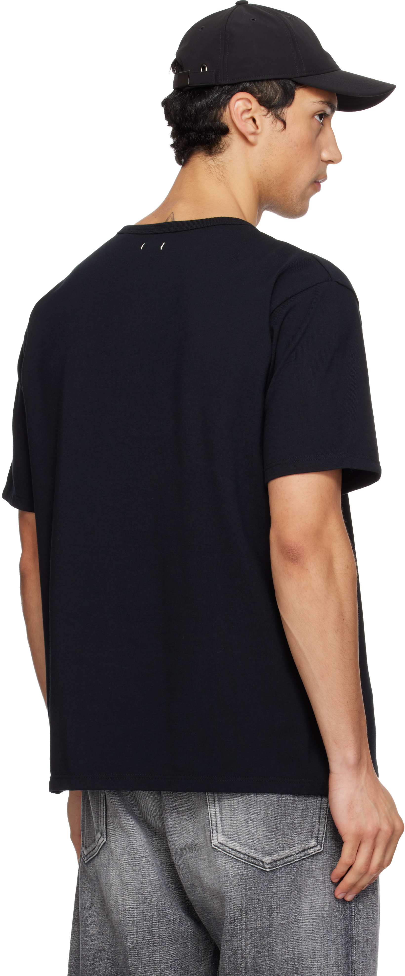 Black COOLMAX Jersey Pocket T-shirt