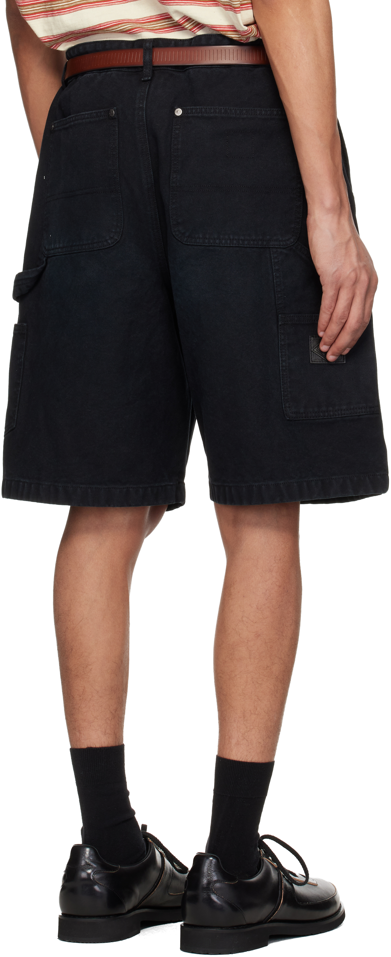 Navy Cotton Shorts