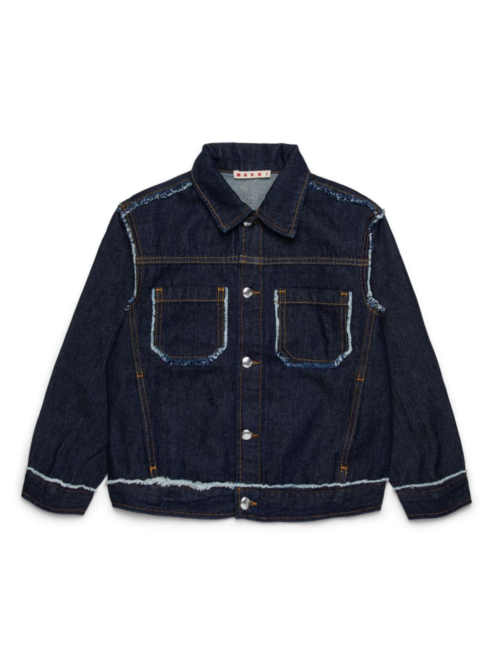 Frayed denim jacket - Blue