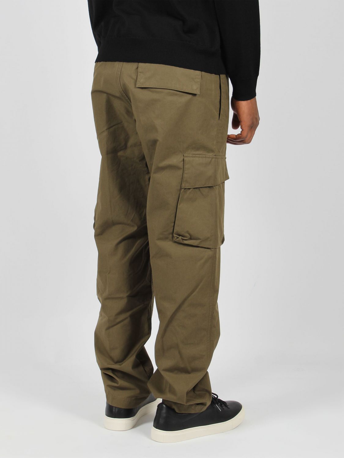 Compass-badge cargo trousers - Green
