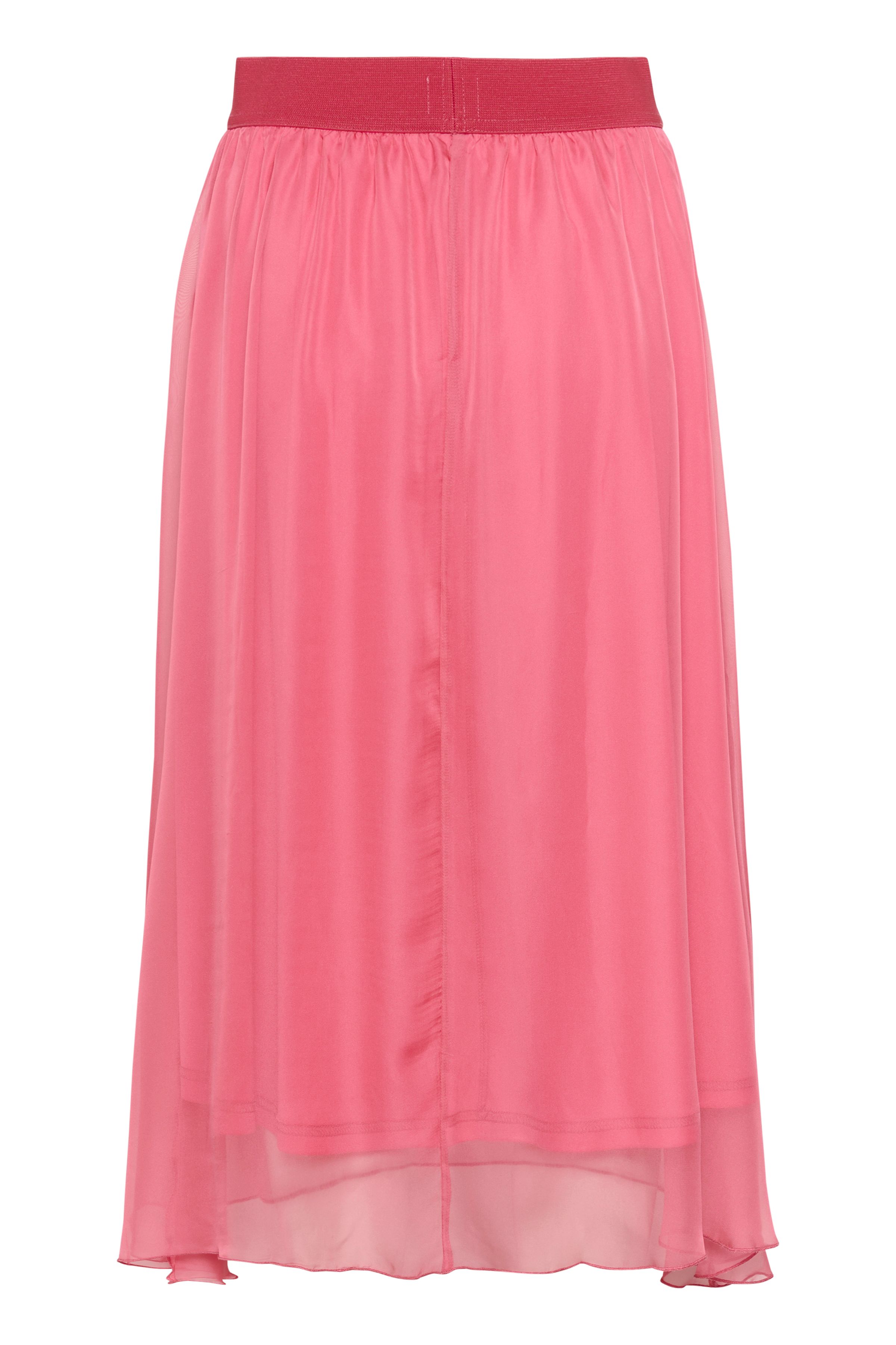 Saint Tropez Women's CoralSZ Chiffon Midi Length Lining Skirt in Dusty Pink | : Mediu
