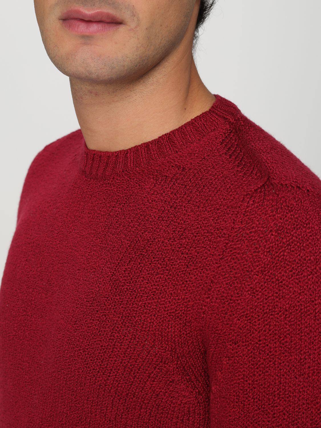 Sweater Men color Burgundy