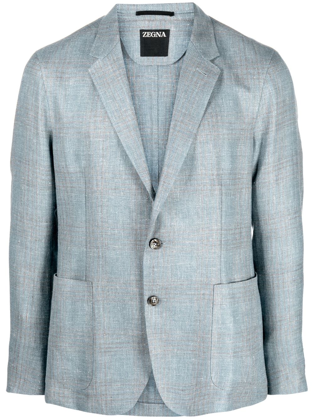 Single-breasted blazer - Blue