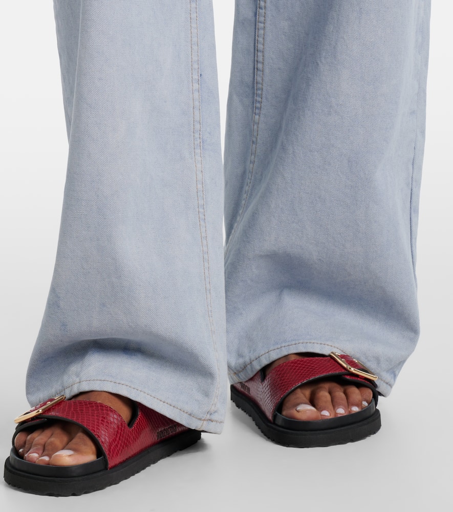 Cassie mid-rise wide-leg jeans