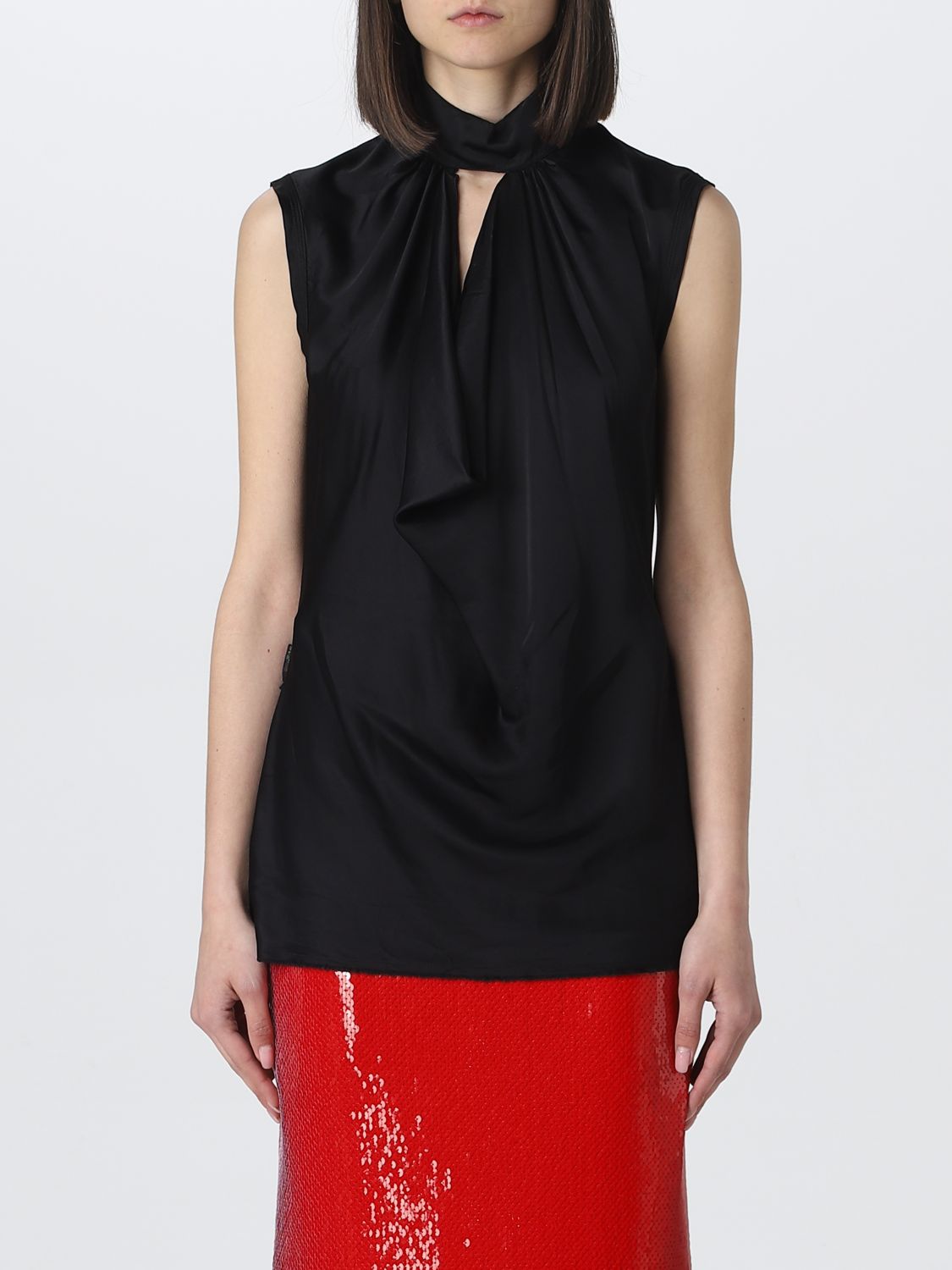 Top Woman color Black
