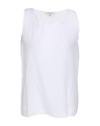 Woman Top White Size XL Cotton, Silk