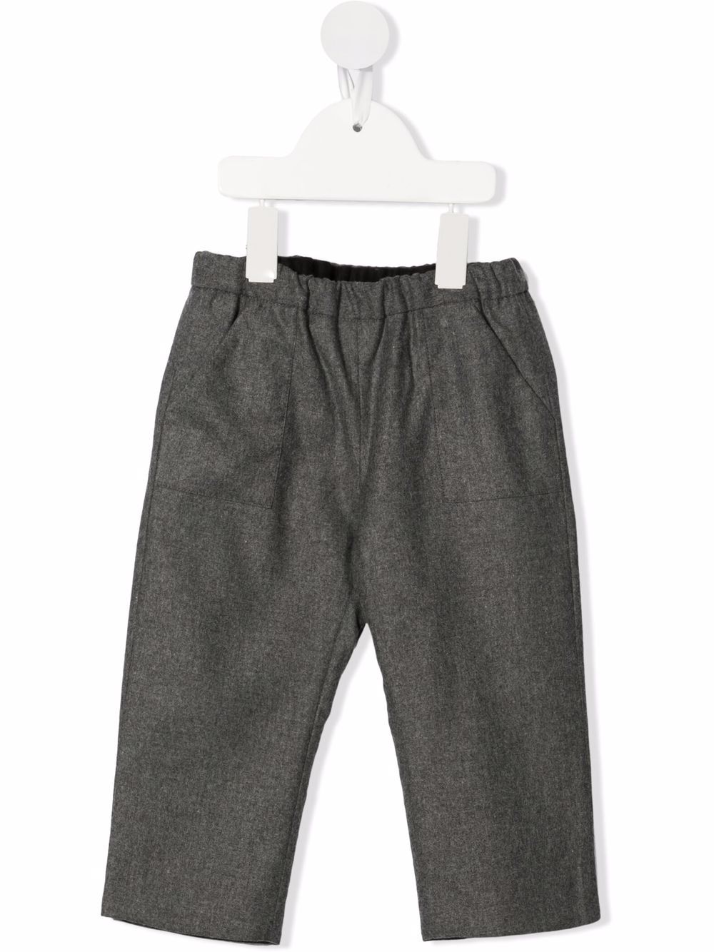 Slim-cut tailored trousers - Grey