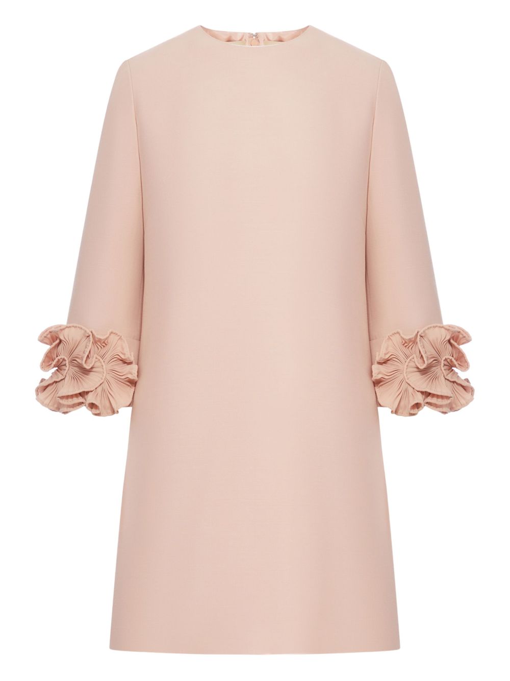 Ruffle-trim mini dress - Pink