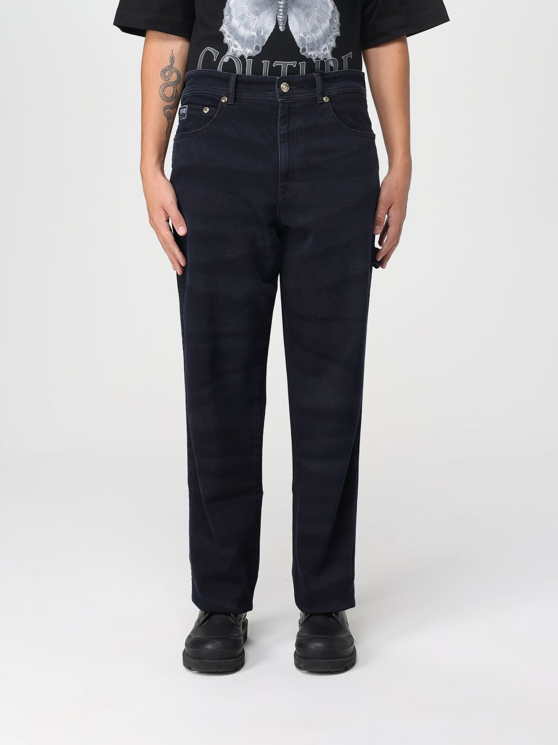 Jeans Men color Navy