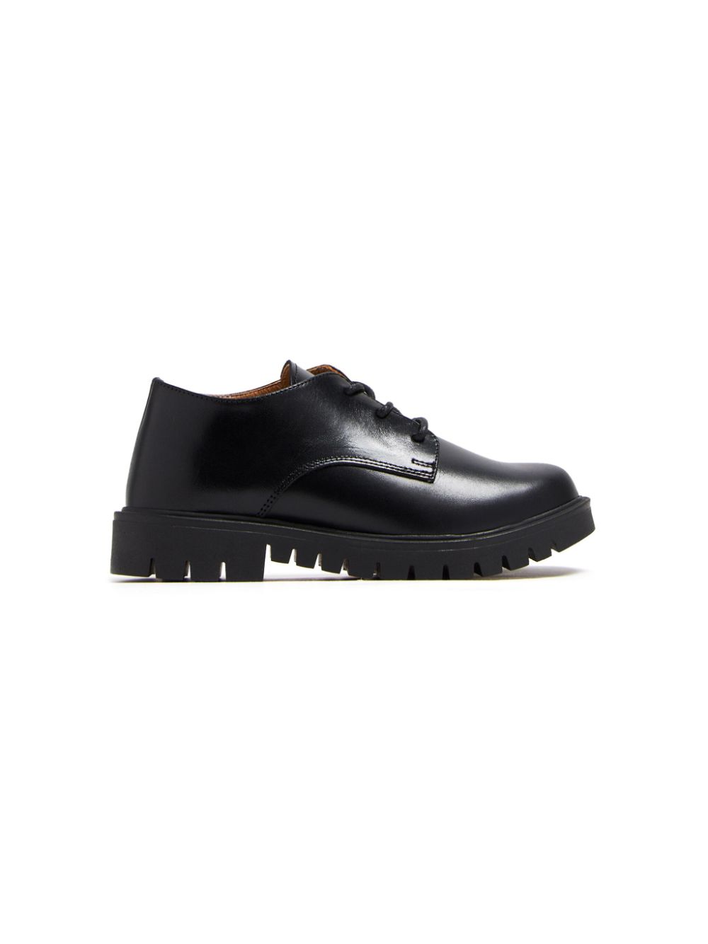 Leather lace-up shoes - Black