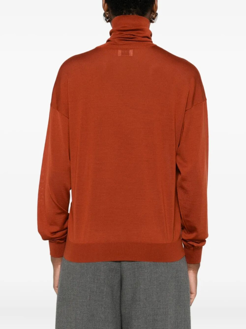 Roll-Neck Wool Sweater