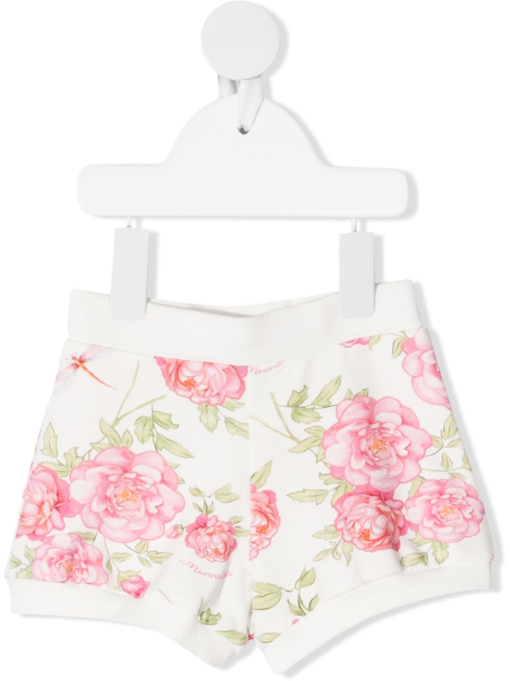 Floral print shorts - White