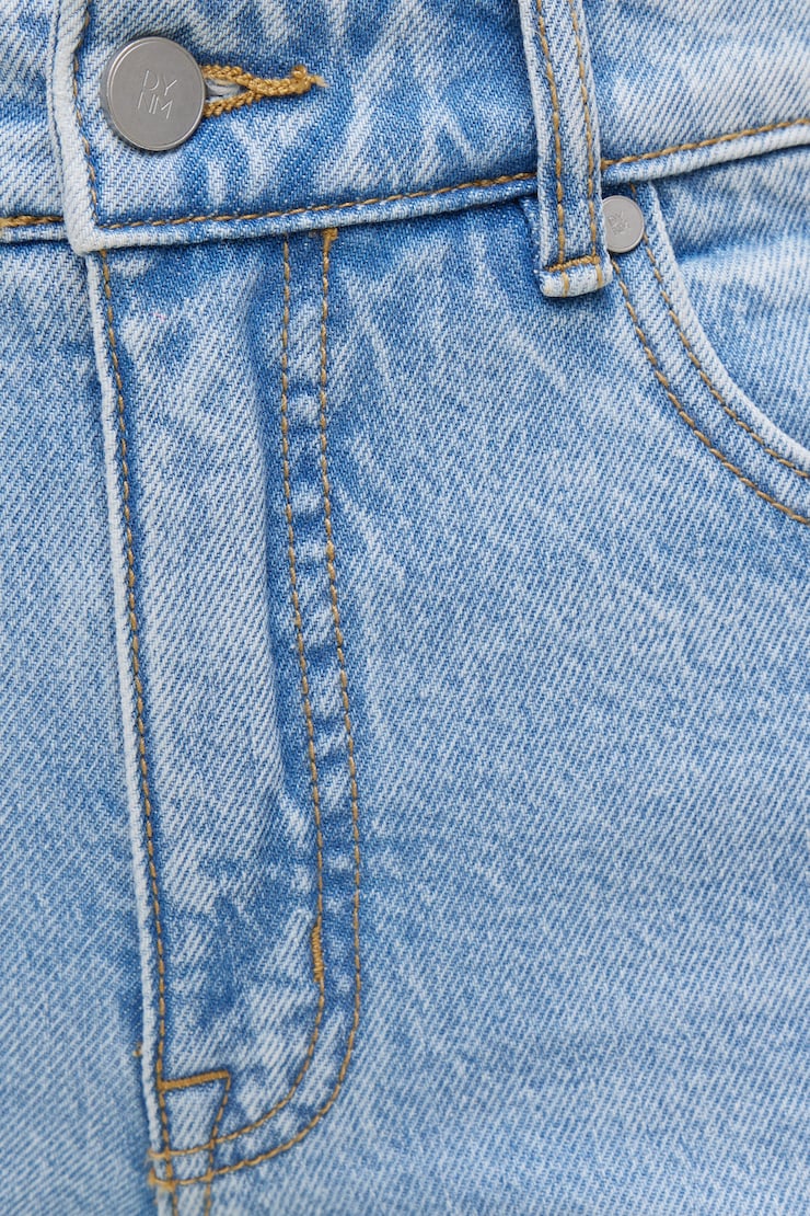 Frenchie High Rise Slim Leg Jeans - Blue - Women Clothing
