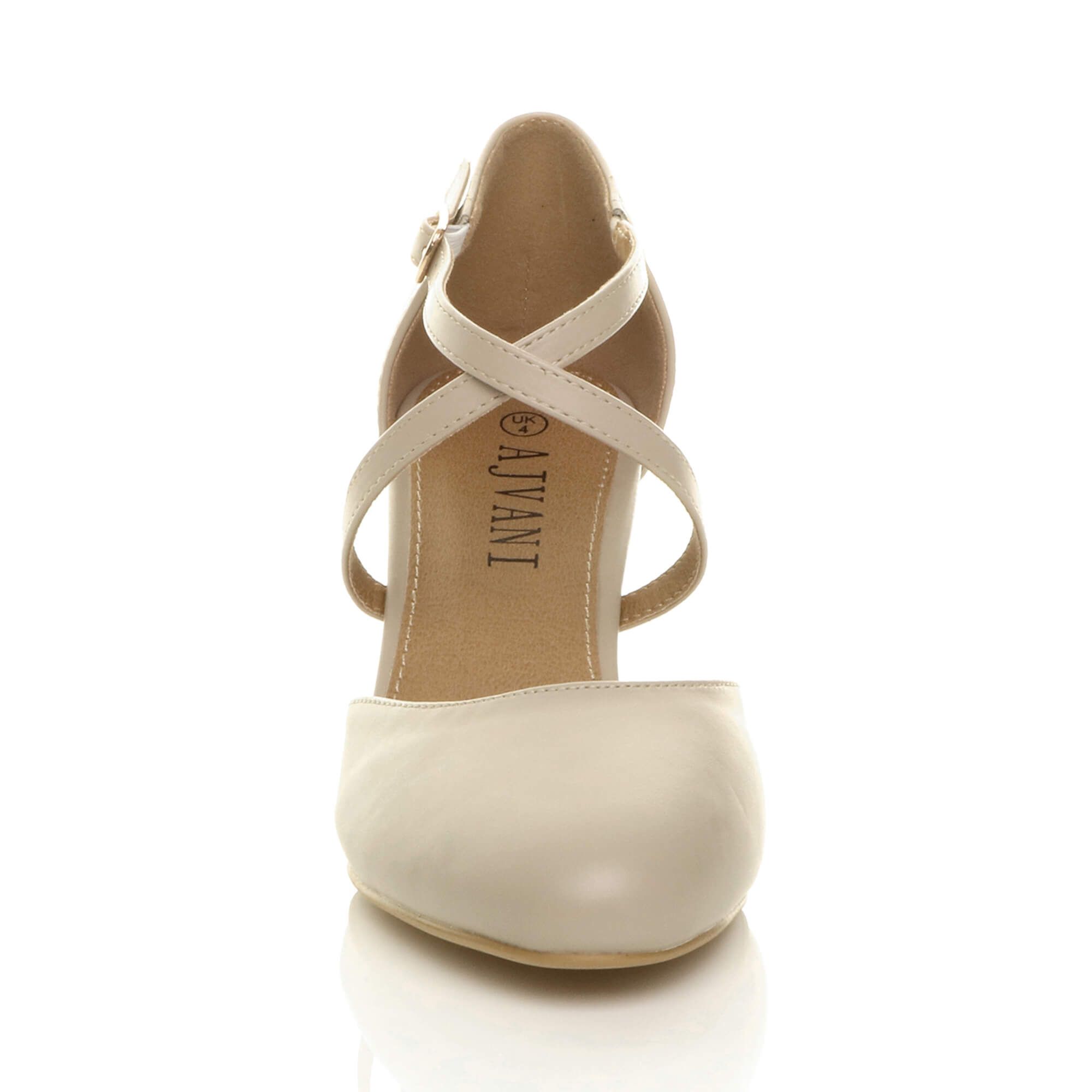 High  Heel Crossed Straps  2 Part Heels