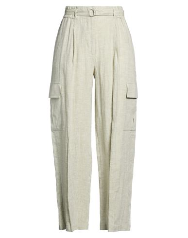 Woman Pants Off white Size 6 Linen