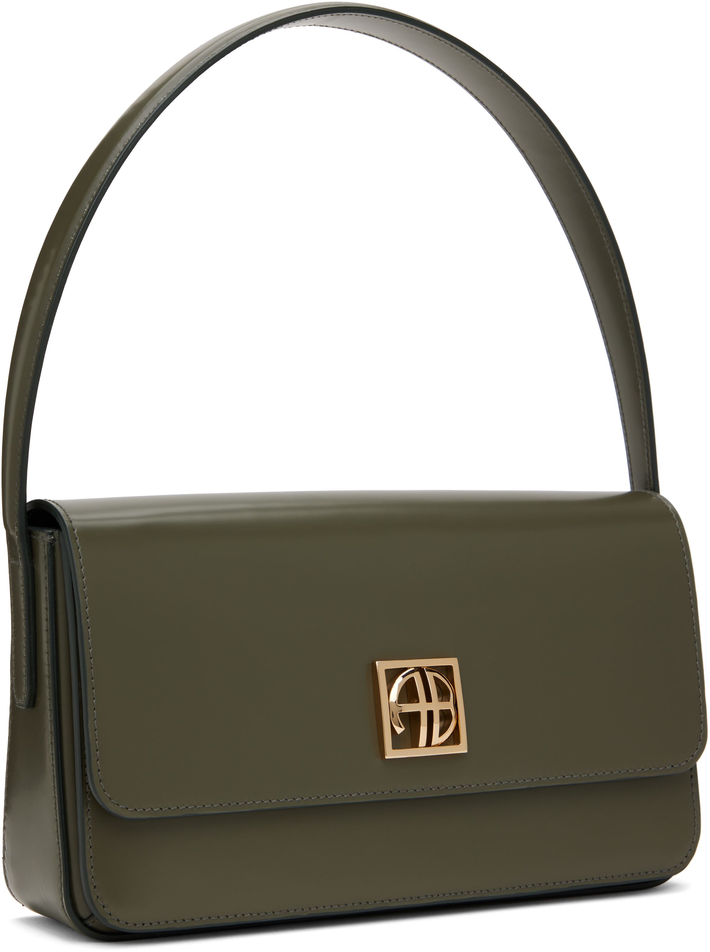 ANINE BING Green Elly Shoulder Bag