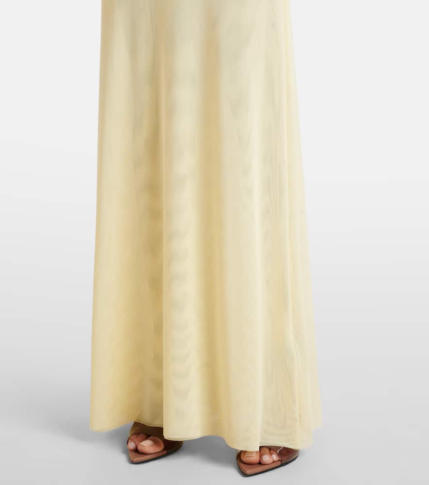 Semi-sheer gown