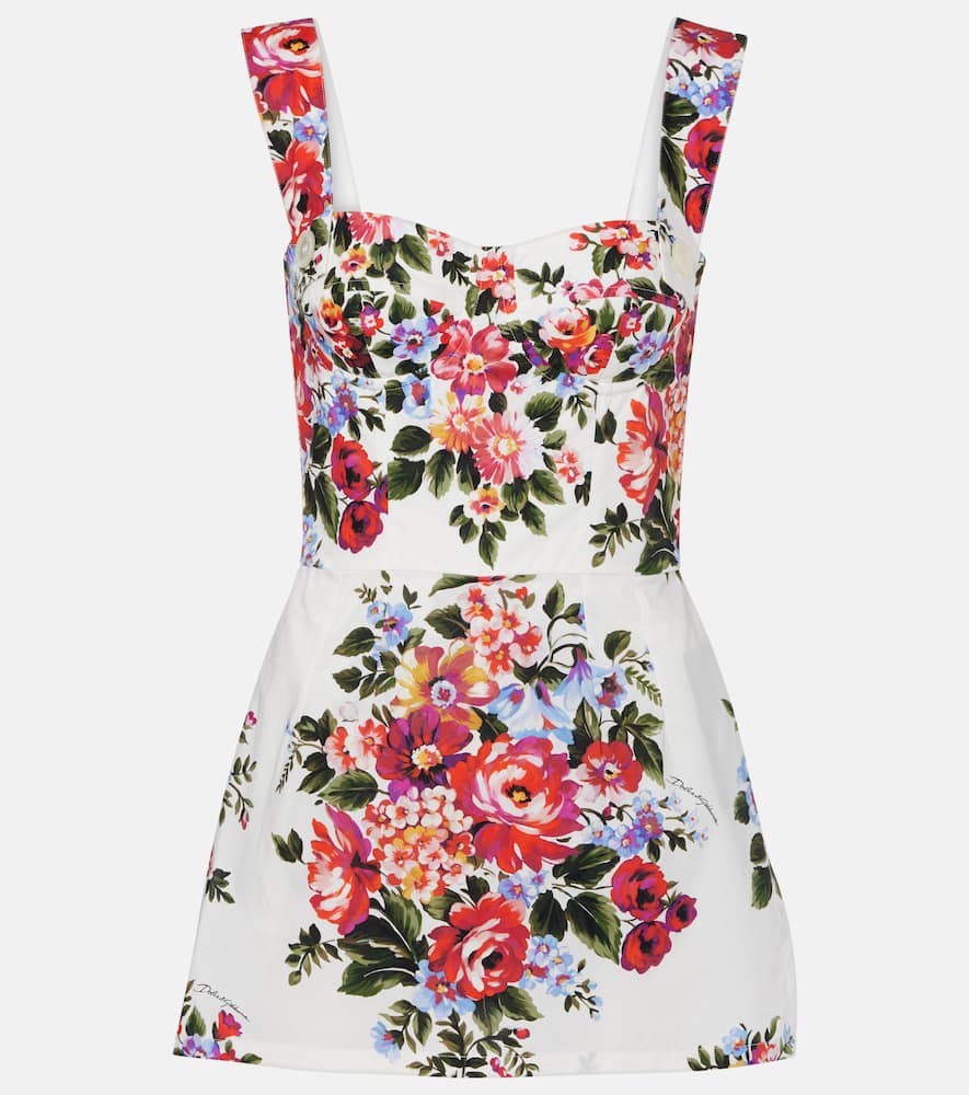 Floral cotton minidress