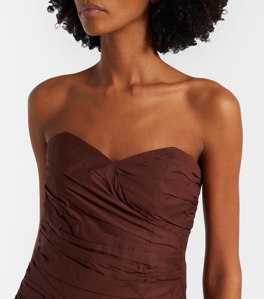 Strapless cotton top