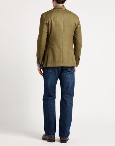 Man Blazer Military green Size 36 Wool, Polyester
