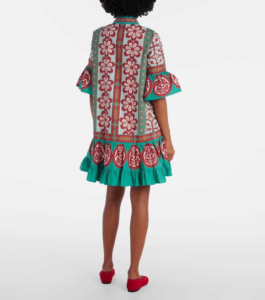Choux printed cotton poplin shirt dress