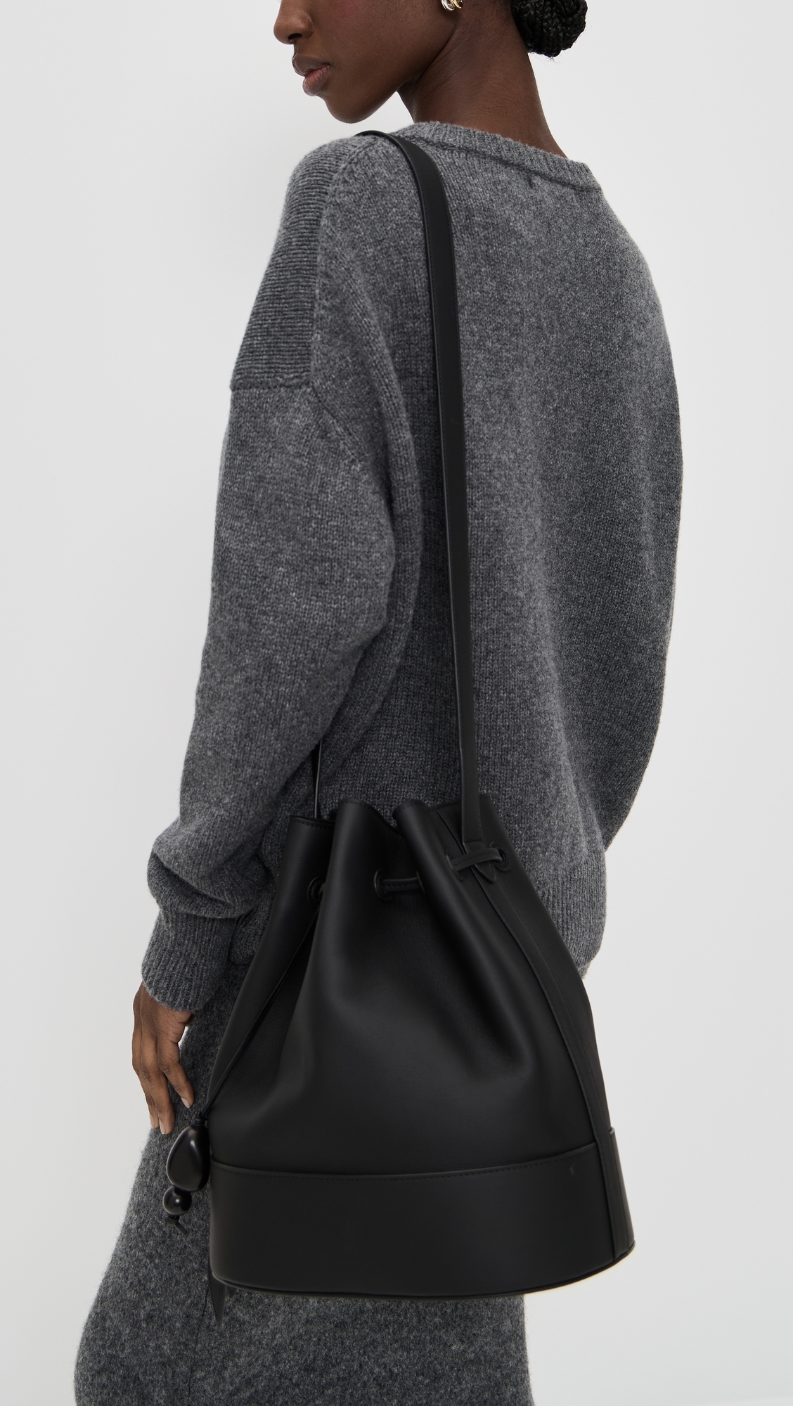 Extra Large Drawstring Bag Black One Size