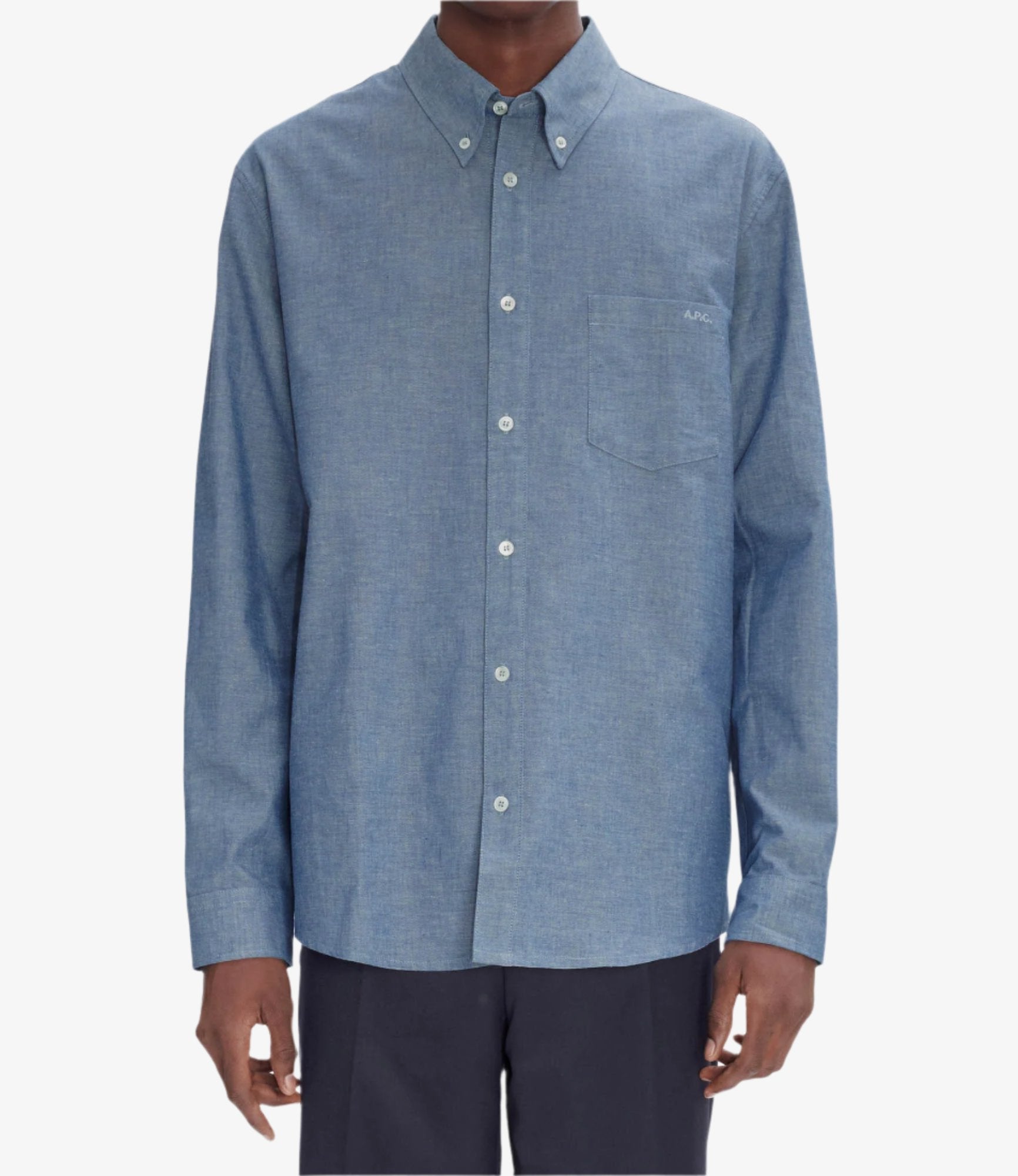 Edouard Brodé shirt Indigo
