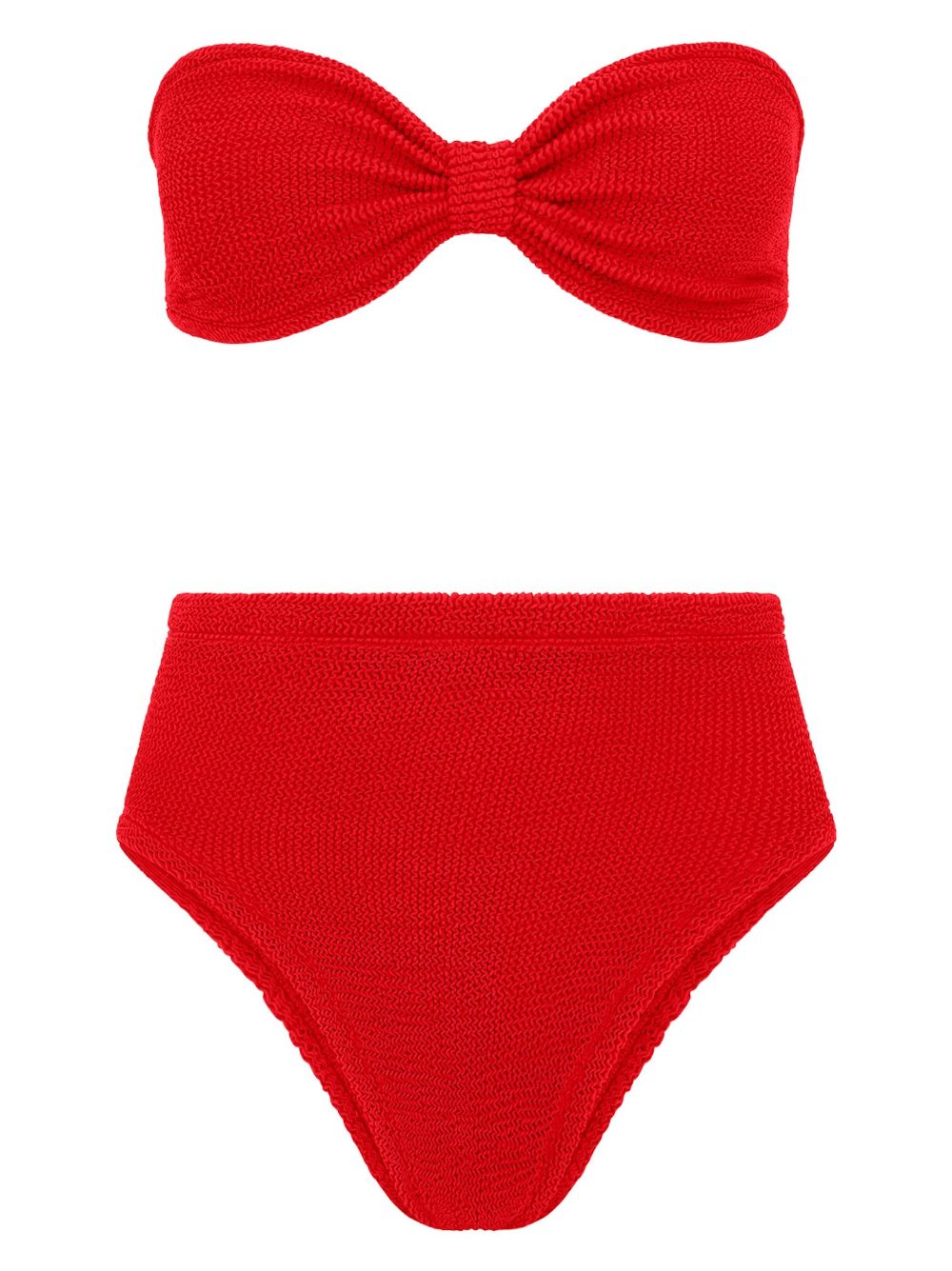 Ruby stretch-design bikini set - Red