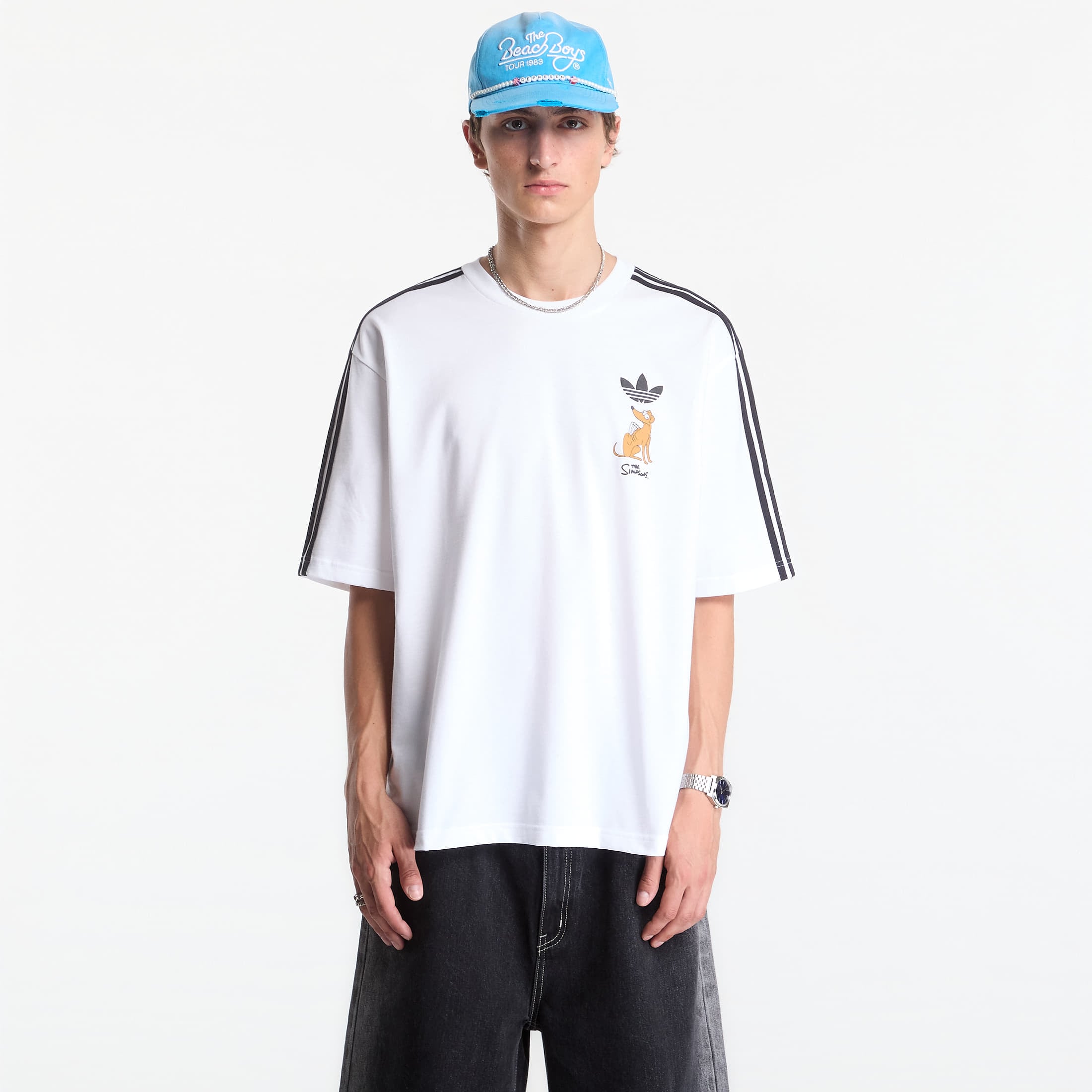 T-shirt adidas Little Santas Helper Graphic Oversized T-shirt White