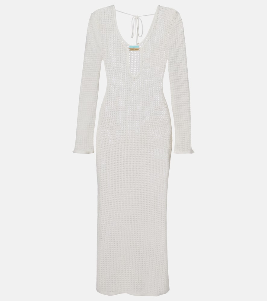 Casey open-knit midi dress
