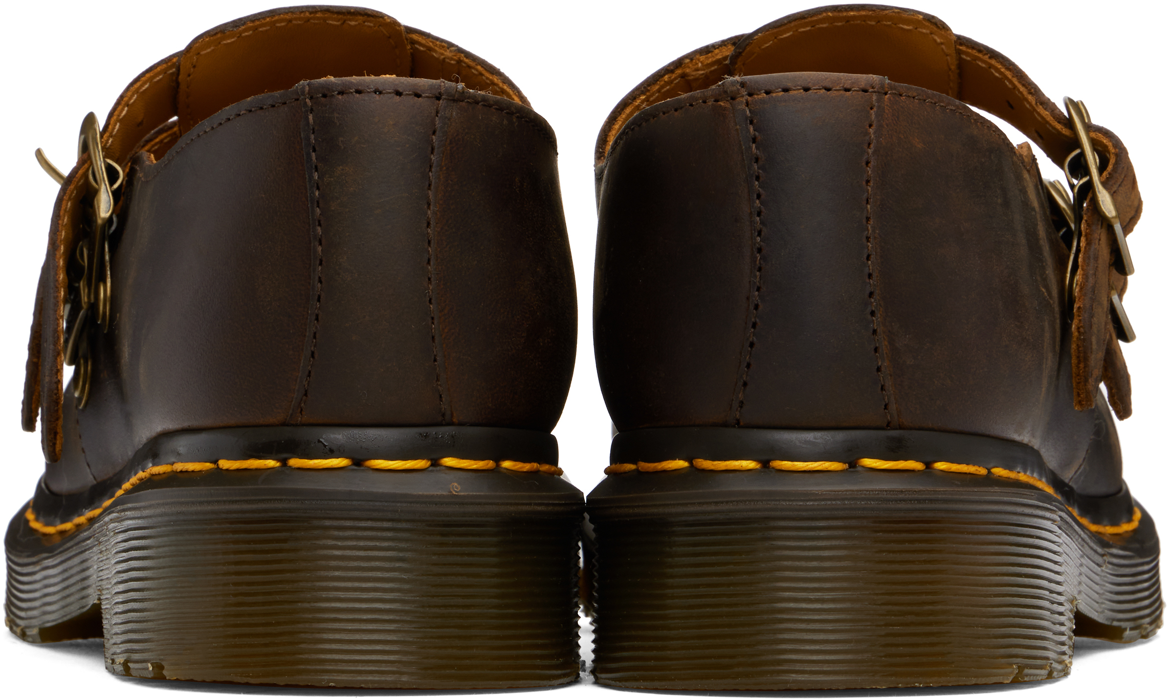 Dr. Martens Brown 8065 Crazy Horse Leather Mary Jane Loafers