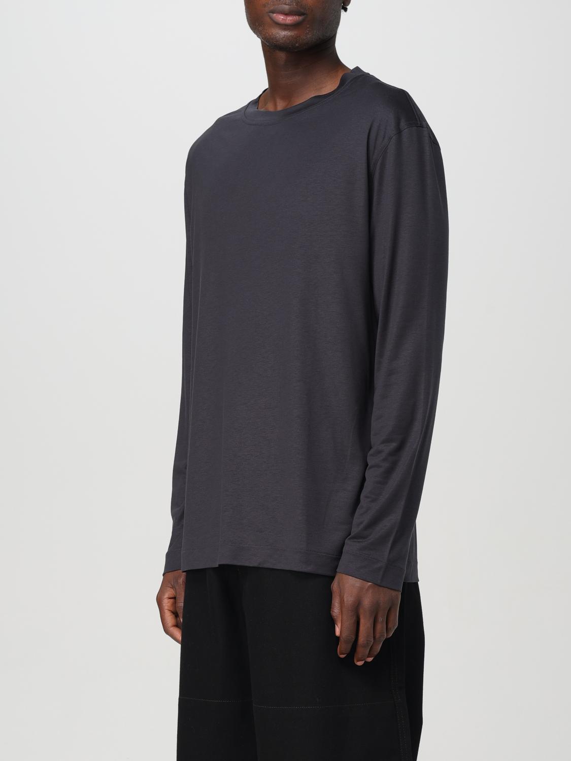 Crew-neck long-sleeve T-shirt - Grey
