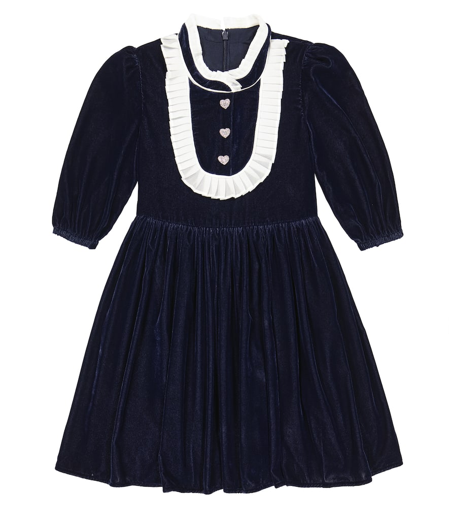 Self-Portrait Kids Velvet dress