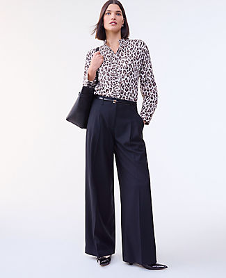 Ann Taylor The Pleated Wide-Leg Pant