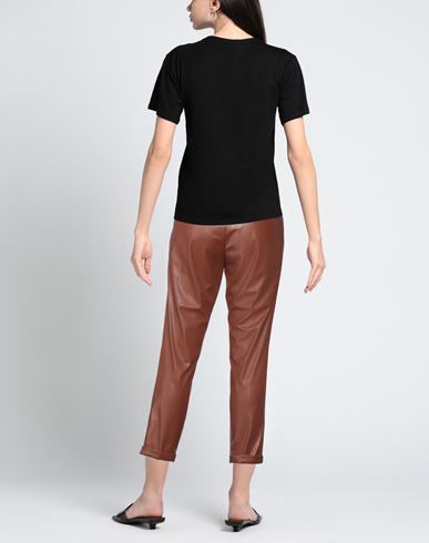 Woman Pants Tan Size 4 Polyurethane, Polyester