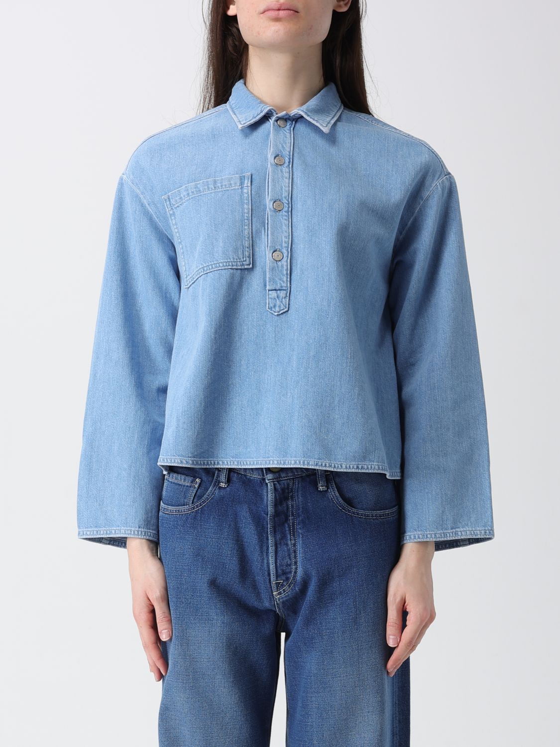 Jeans Woman color Denim